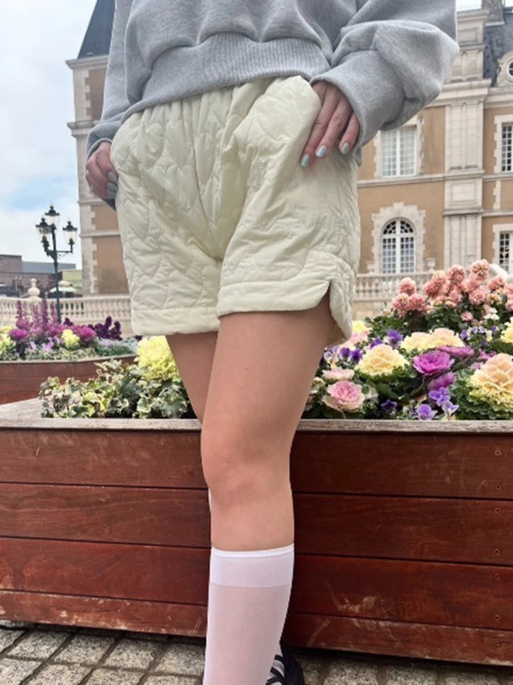 ハートキルティングパンツ｜ショートパンツ｜パンツ｜MORE self LOVE  