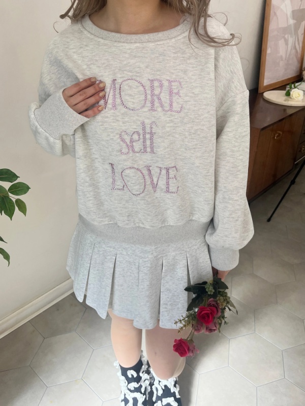MORE self LOVE(モアセルフラブ) |スウェットプリーツスカート