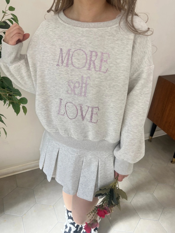 MORE self LOVE(モアセルフラブ) |スウェットプリーツスカート