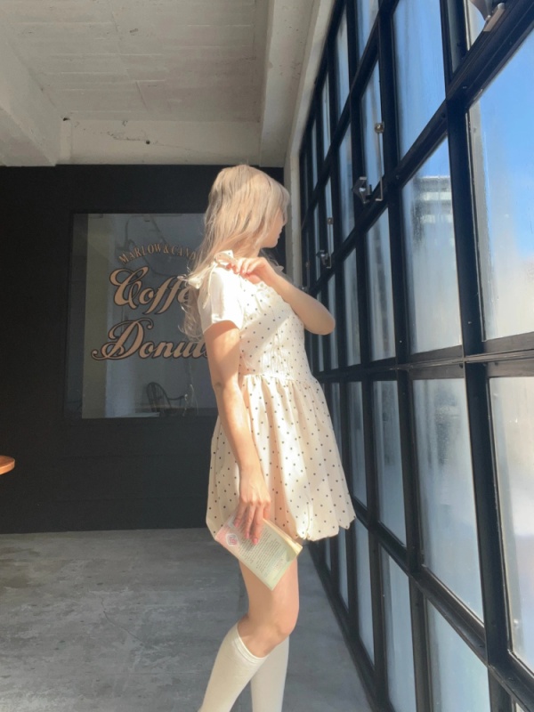 MORE self LOVE(モアセルフラブ) |ドットバルーンワンピース