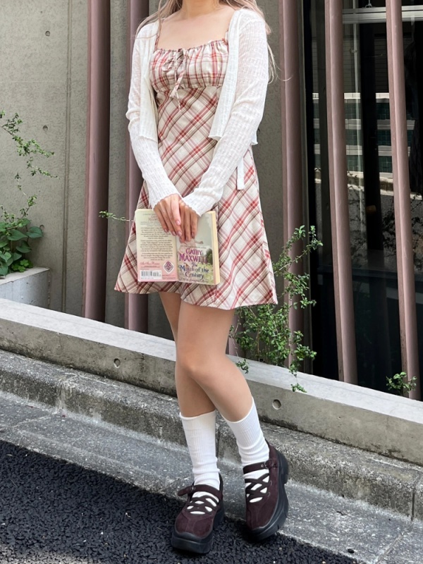 MORE self LOVE(モアセルフラブ) |チェックキャミワンピース