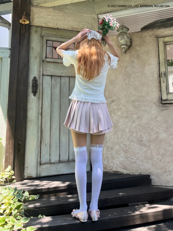 MORE self LOVE(モアセルフラブ) |ANGEL【HELLO KITTY】RHINESTONE TEE