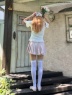 MORE self LOVE(モアセルフラブ) |ANGEL【HELLO KITTY】RHINESTONE TEE