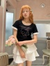 MORE self LOVE(モアセルフラブ) |ANGEL【HELLO KITTY】RHINESTONE TEE