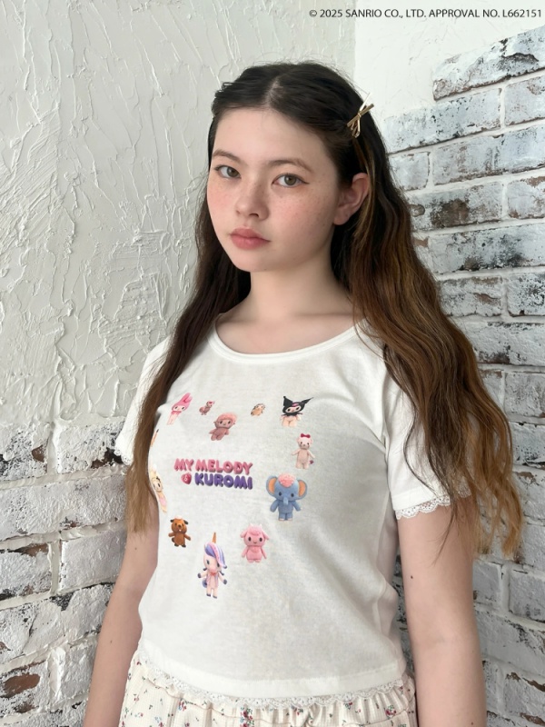 MORE self LOVE(モアセルフラブ) |【MY MELODY & KUROMI】HEART ENCYCLOPEDIA TEE