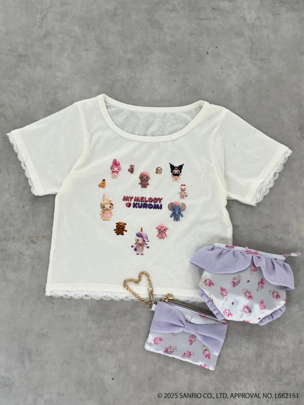 MORE self LOVE(モアセルフラブ) |【MY MELODY & KUROMI】HEART ENCYCLOPEDIA TEE