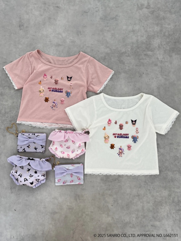 MORE self LOVE(モアセルフラブ) |【MY MELODY & KUROMI】HEART ENCYCLOPEDIA TEE
