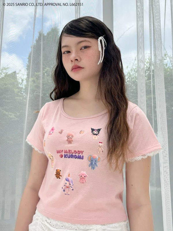 MORE self LOVE(モアセルフラブ) |【MY MELODY & KUROMI】HEART ENCYCLOPEDIA TEE