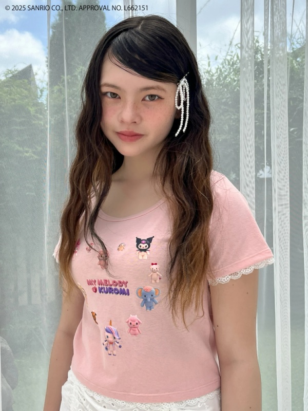 MORE self LOVE(モアセルフラブ) |【MY MELODY & KUROMI】HEART ENCYCLOPEDIA TEE