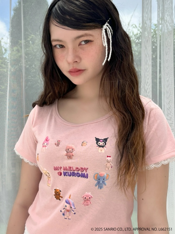 MORE self LOVE(モアセルフラブ) |【MY MELODY & KUROMI】HEART ENCYCLOPEDIA TEE