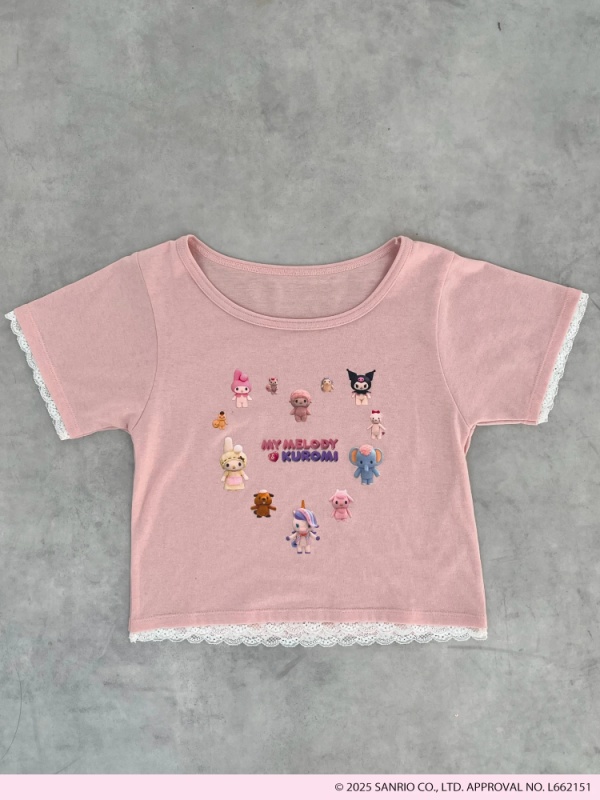 MORE self LOVE(モアセルフラブ) |【MY MELODY & KUROMI】HEART ENCYCLOPEDIA TEE